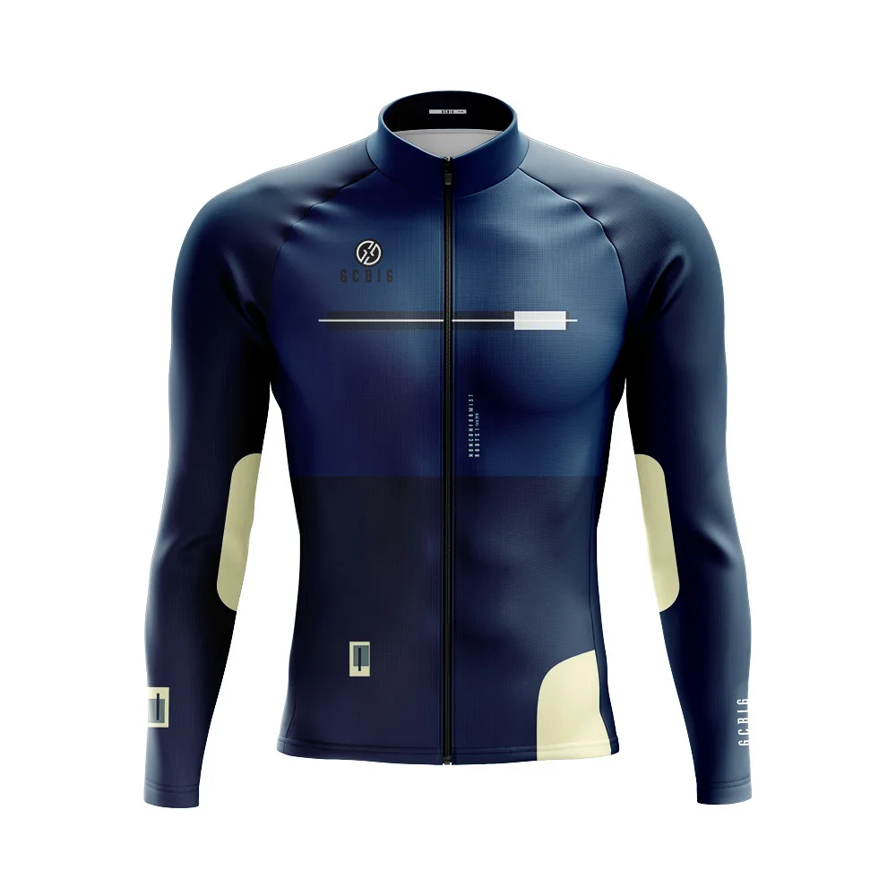 kf S08e9b8cf14454c3a8e9797b1223febc6o.webp GCBIG Sport Cycling Men’s Long Sleeve Thermal Fleece Jackets Chaqueta Ciclismo Hombre Road Bicycle Clothing Mtb Warm Jerseys
