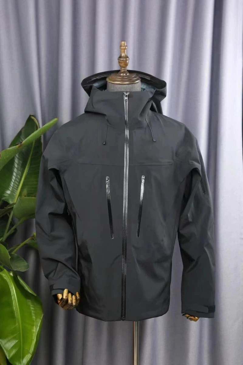 ARC SV Embroidery Bird Logo Three Layer Mens Womens Camping Coat Outdoor Waterproof Windbreaker Hiking Ski Jackets Unisex