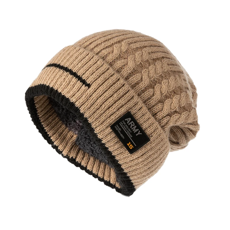 Unisex Winter Beanie Hat for Men Knitted Hat Cycling Caps Beanie Women Thick Bonnet Hats Skullies Warm Sports Hats