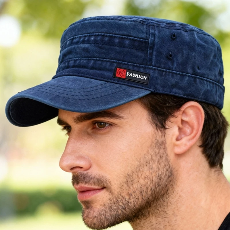 kf S226b2777862e4e8e8b22e8daa34ccb37x.webp 1pc Spring and Autumn Flat Top for Men and Women Soft Top Baseball Caps with FS Label, Outdoor Fishing Sunshade,Daily Use