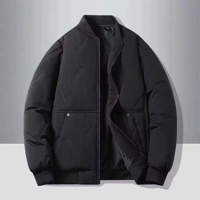 New autumn and winter baseball collar, men’s fashionable and versatile cotton jacket, outer warm cotton jacket, baseball jacket,