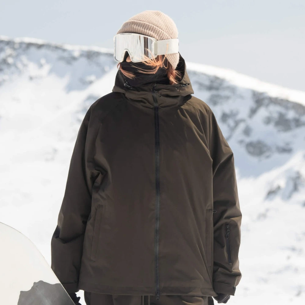 GSOU SNOW Winter Ski Jacket Men Waterproof Insulated Snow Tops Super Loose Snowboard Clothes Breathable Windproof Skiing Hoodies