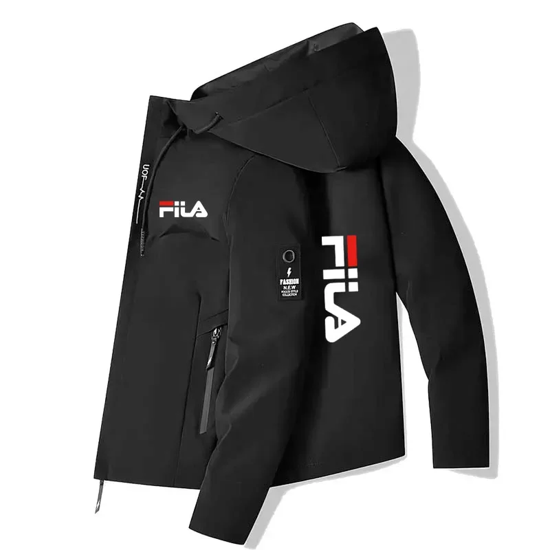 Spring and Autumn’s New Men’s Fashionable Casual Windproof and Sun-proof Zipper High-quality Hooded Outdoor Sports Jacket