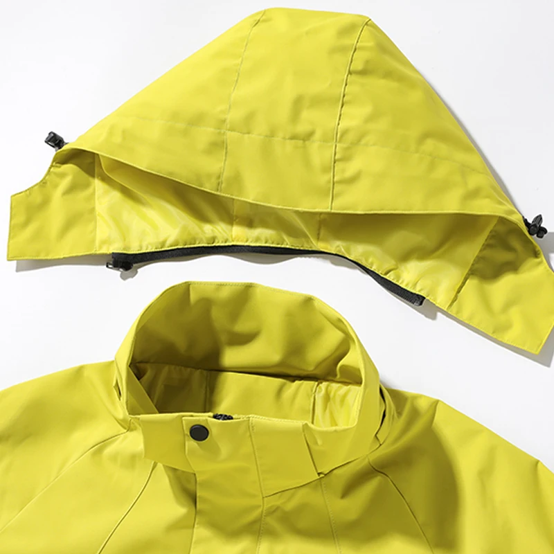 JNLN Women’s Men’s Waterproof Jacket Climbing Hiking Camping Trekking Windbreaker Unisex Outdoor Windproof Rain Coat Antifouling