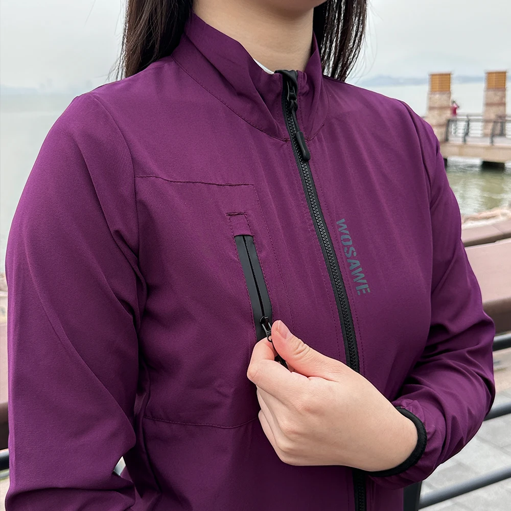 WOSAWE Women’s Cycling Jacket Waterproof Windbreaker Cycling Clothing Women Road Bike Jacket Sport Bicycle Coat
