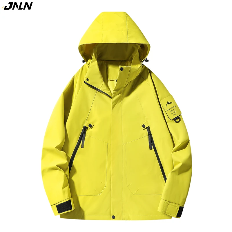 JNLN Women’s Men’s Waterproof Jacket Climbing Hiking Camping Trekking Windbreaker Unisex Outdoor Windproof Rain Coat Antifouling