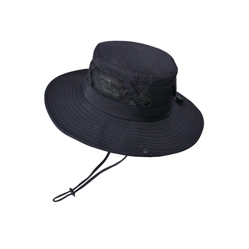 Xinbaoguan 100% Nylon Spring/Summer Big Eaves Breathable Sunshade Fisherman Hat Men’s Sunscreen Sun Hat Fishing Hat