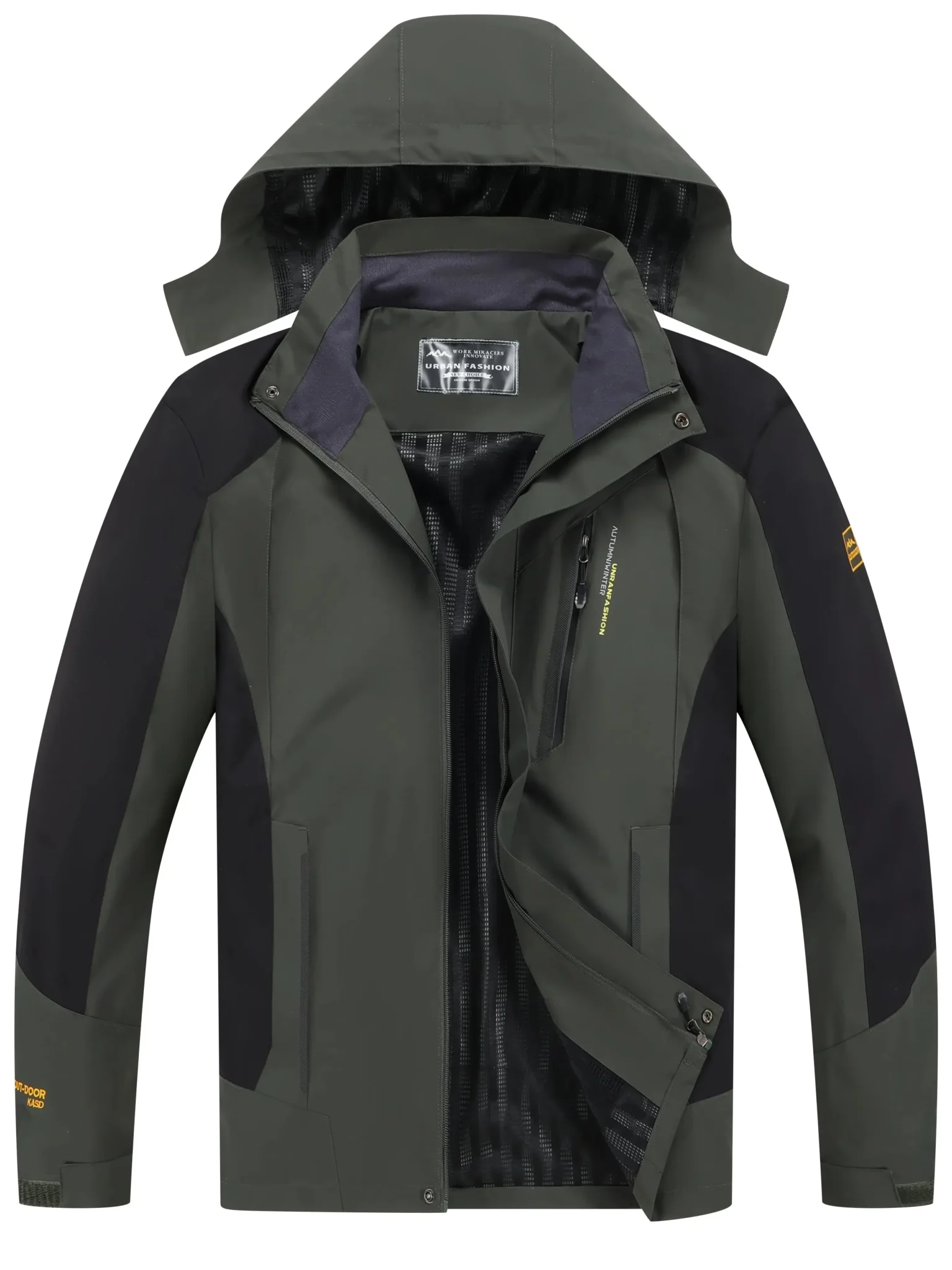 Men’s Waterproof Hiking Jacket Large Size Windproof Windbreaker Camping Hunting Running Trekking Fishing Coat Men Outdoor
