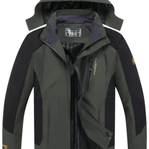 Men’s Waterproof Hiking Jacket Large Size Windproof Windbreaker Camping Hunting Running Trekking Fishing Coat Men Outdoor