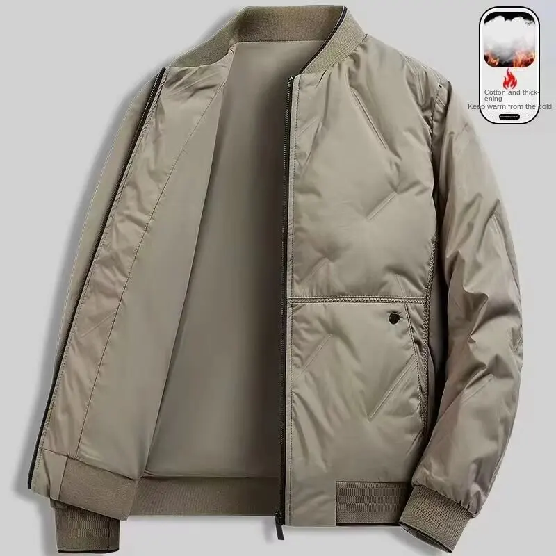 New autumn and winter baseball collar, men’s fashionable and versatile cotton jacket, outer warm cotton jacket, baseball jacket,