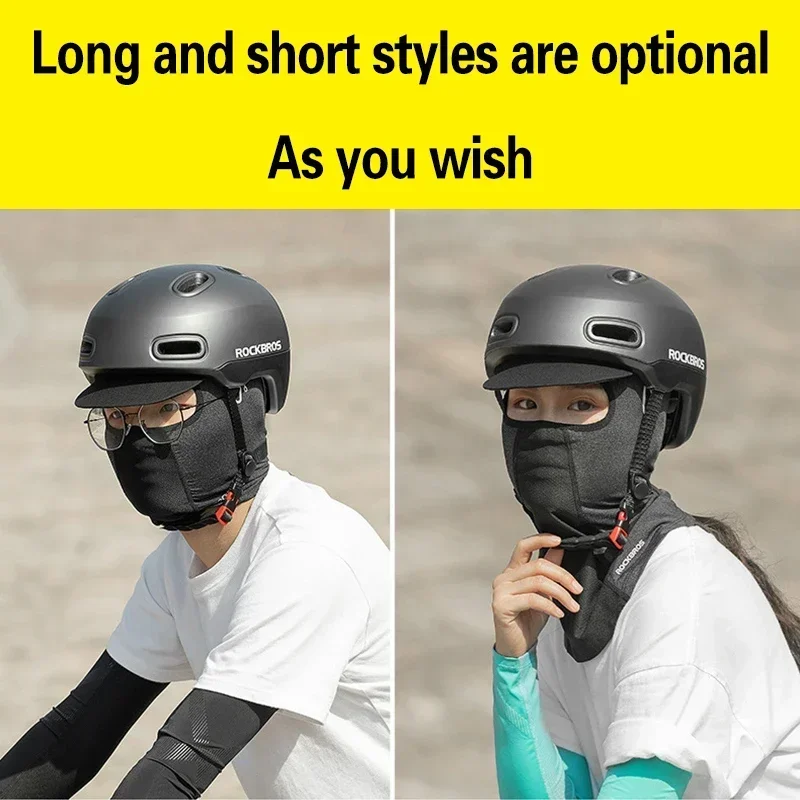 ROCKBROS Balaclava Men’s Hat Winter Women Motorcycle Mask Warm Cycling Helmet Liner Caps Windproof Breathable Washable Equipment