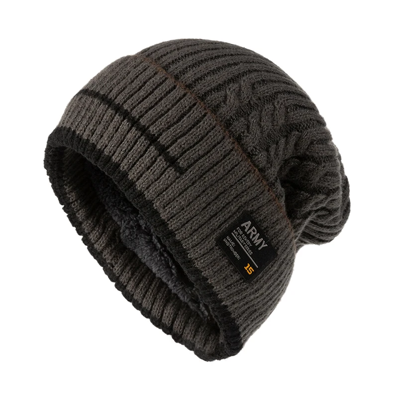 Unisex Winter Beanie Hat for Men Knitted Hat Cycling Caps Beanie Women Thick Bonnet Hats Skullies Warm Sports Hats