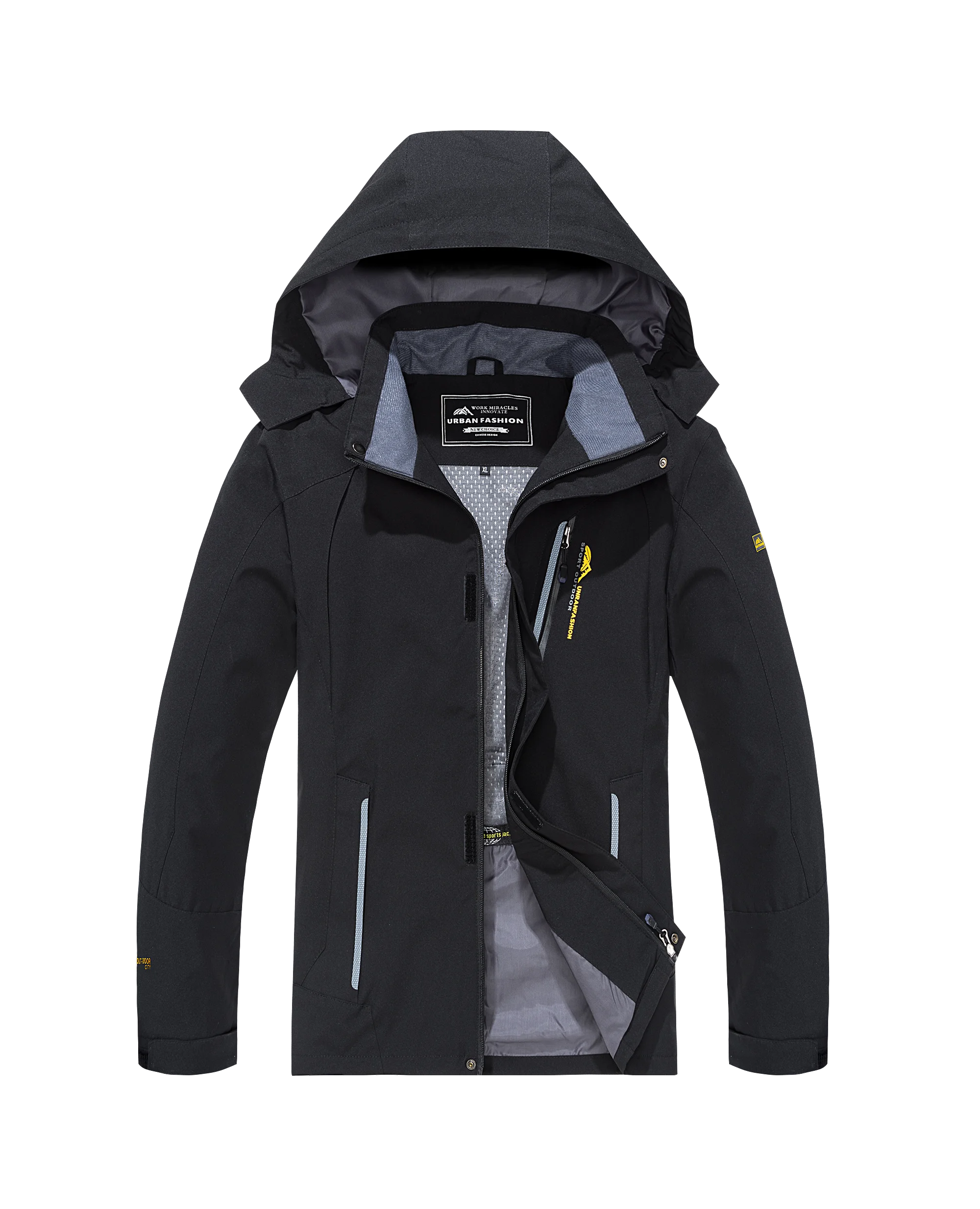 Men’s Waterproof Hiking Jacket Large Size Windproof Windbreaker Camping Hunting Running Trekking Fishing Coat Men Outdoor