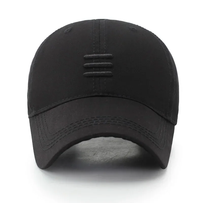 kf Sd2f3d28f68cb492bbe9b472a8976d7687.webp Hat baseball cap European and American fashion spring and autumn sun hat simple black summer leisure duckbill cap sports cap