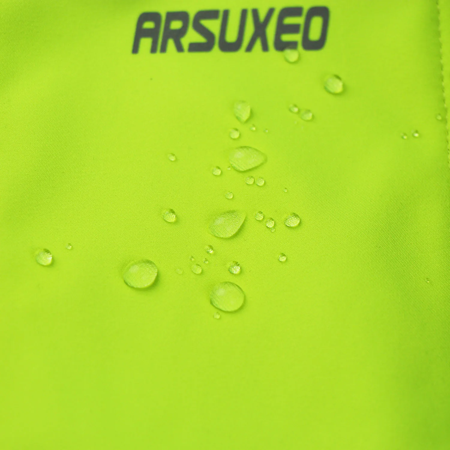 ARSUXEO Men’s Winter Cycling Jacket Thermal Fleece Softshell Windbreaker Waterproof Breathable Reflective Bicycle Clothing