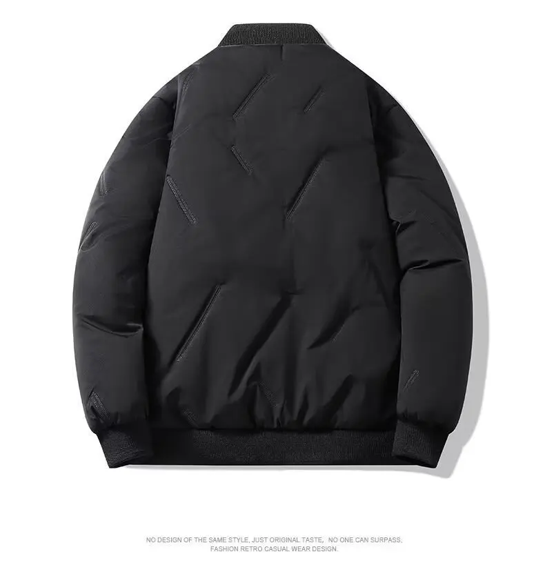 New autumn and winter baseball collar, men’s fashionable and versatile cotton jacket, outer warm cotton jacket, baseball jacket,