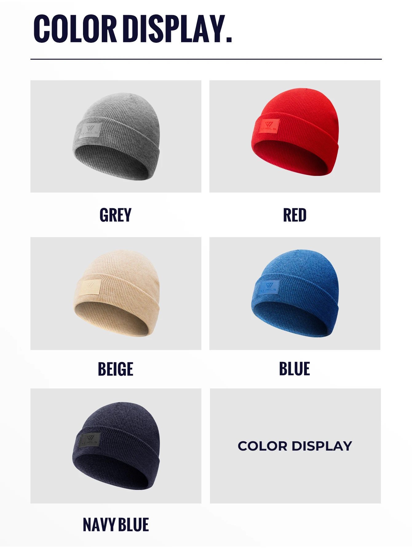 WRELS Unisex 100% Merino Wool Beanie Winter Warm Thermal Lightweight Breathable For Outdoor Daily Wear Soft Sports Fleece Hat