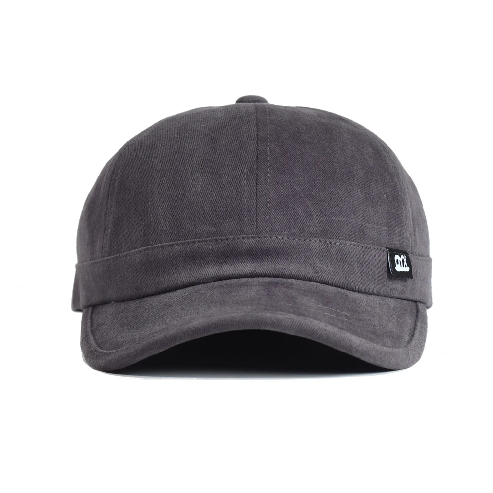 Vintage Short Brim Baseball Cap Cotton Men Women Soft Dad Hat Adjustable Trucker Style Low Profile Caps