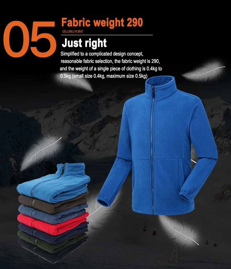 JNLN Men Polar Fleece Jackets Winter Windproof Thermal Soft Shell Jacket Outdoor Sports Hiking Camping Skiing Climbing Warm Coat