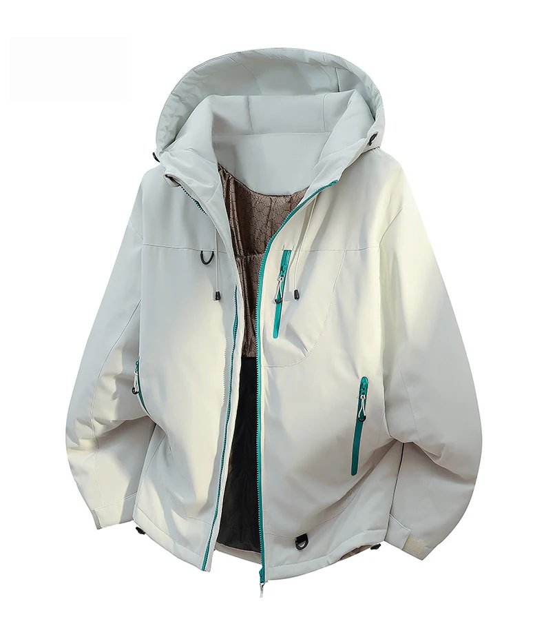 Winter Jacket Thicker Warm Waterproof Windproof Warm Casual Sports Jacket Men Women Sport Hiking Running Hooded Casual Warm Coat
