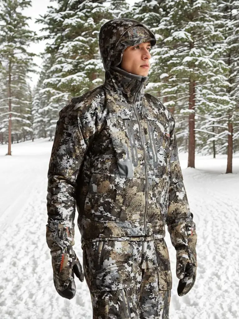 Ainfad Men’s fall winter camouflage waterproof insulation fishing Incinerator Aerolite Jacket hunting clothing