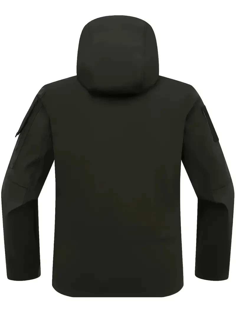 New Autumn WinterTactical Jackets Men Military Soft Shell Waterproof Windproof Hooded Jacket Outdoor Functional Multi-pockets