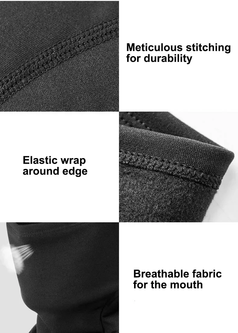 ROCKBROS Balaclava Men’s Hat Winter Women Motorcycle Mask Warm Cycling Helmet Liner Caps Windproof Breathable Washable Equipment
