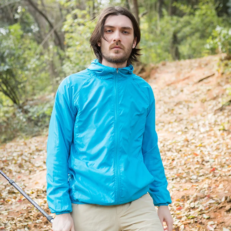 Camping Rain Coat Men Women Windbreaker Women Men’s Waterproof Jacket Sun Protect Clothing Fishing Rain Wind Breaker Jacket Men