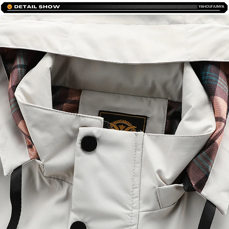 2025 Spring Autumn Men Outdoor Windbreak Removable Hooded Jacket Men Solid Casual Fashion Loose Jacket Coat Male Clothing Tops