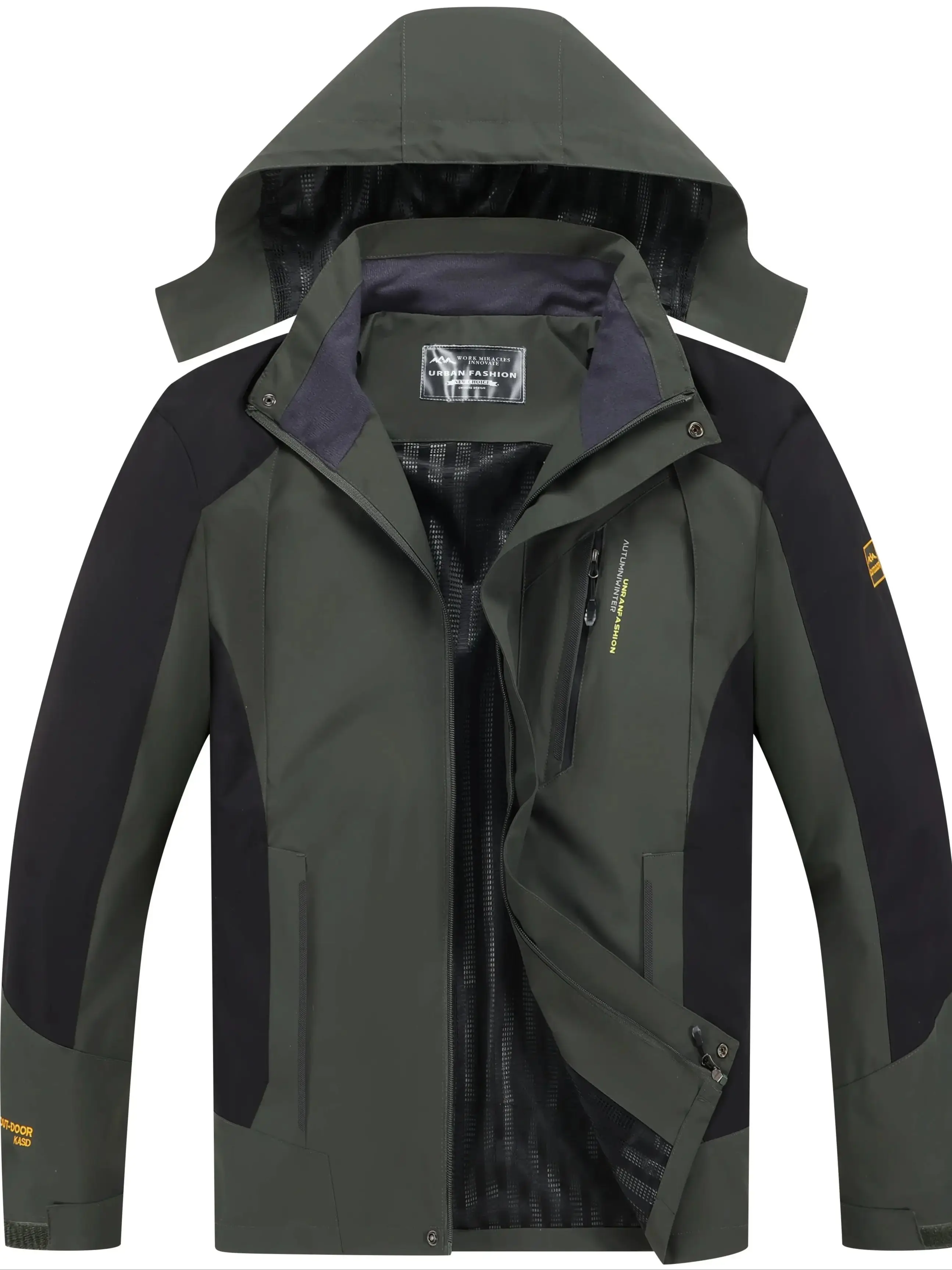 Men’s Waterproof Hiking Jacket Large Size Windproof Windbreaker Camping Hunting Running Trekking Fishing Coat Men Outdoor