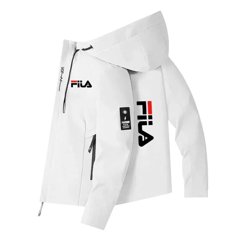 Spring and Autumn’s New Men’s Fashionable Casual Windproof and Sun-proof Zipper High-quality Hooded Outdoor Sports Jacket