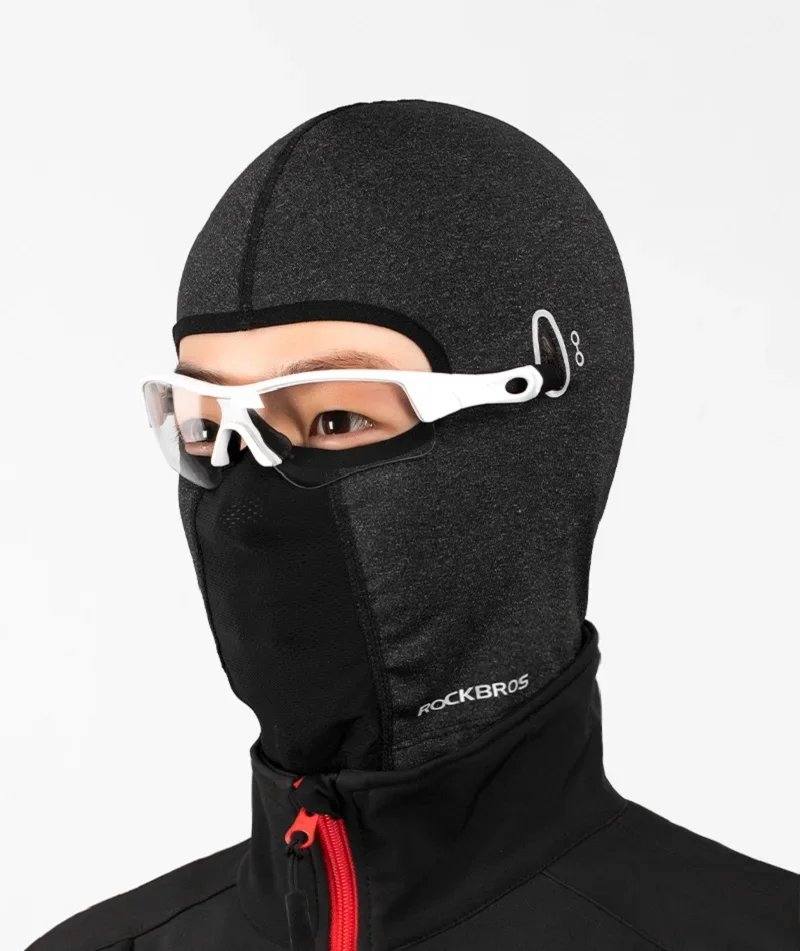 ROCKBROS Balaclava Men’s Hat Winter Women Motorcycle Mask Warm Cycling Helmet Liner Caps Windproof Breathable Washable Equipment