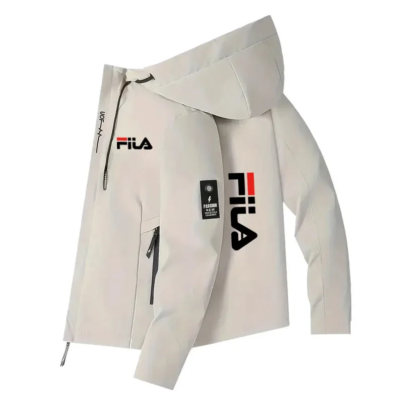 Spring and Autumn’s New Men’s Fashionable Casual Windproof and Sun-proof Zipper High-quality Hooded Outdoor Sports Jacket