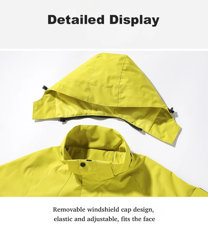 JNLN Women’s Men’s Waterproof Jacket Climbing Hiking Camping Trekking Windbreaker Unisex Outdoor Windproof Rain Coat Antifouling