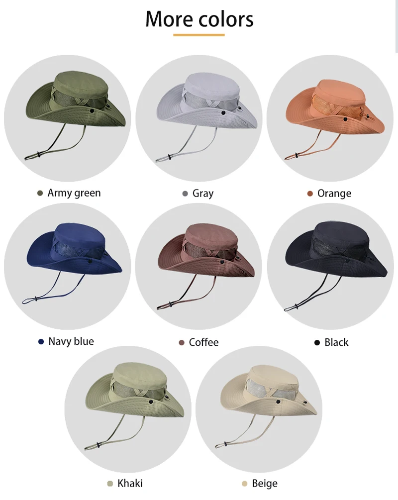Xinbaoguan 100% Nylon Spring/Summer Big Eaves Breathable Sunshade Fisherman Hat Men’s Sunscreen Sun Hat Fishing Hat