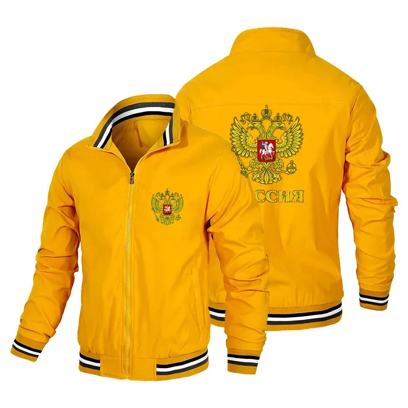 Russian Eagle men’s casual zipper outdoor jacket men’s windbreaker top 2024 autumn/winter new item
