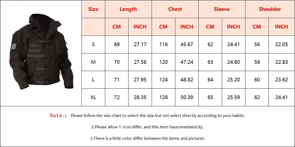 High Quality Military Tactical Jacket Men Waterproof Wear-resistant Multi-pocket Bomber Jackets Outdoor Hiking Windproof Coat