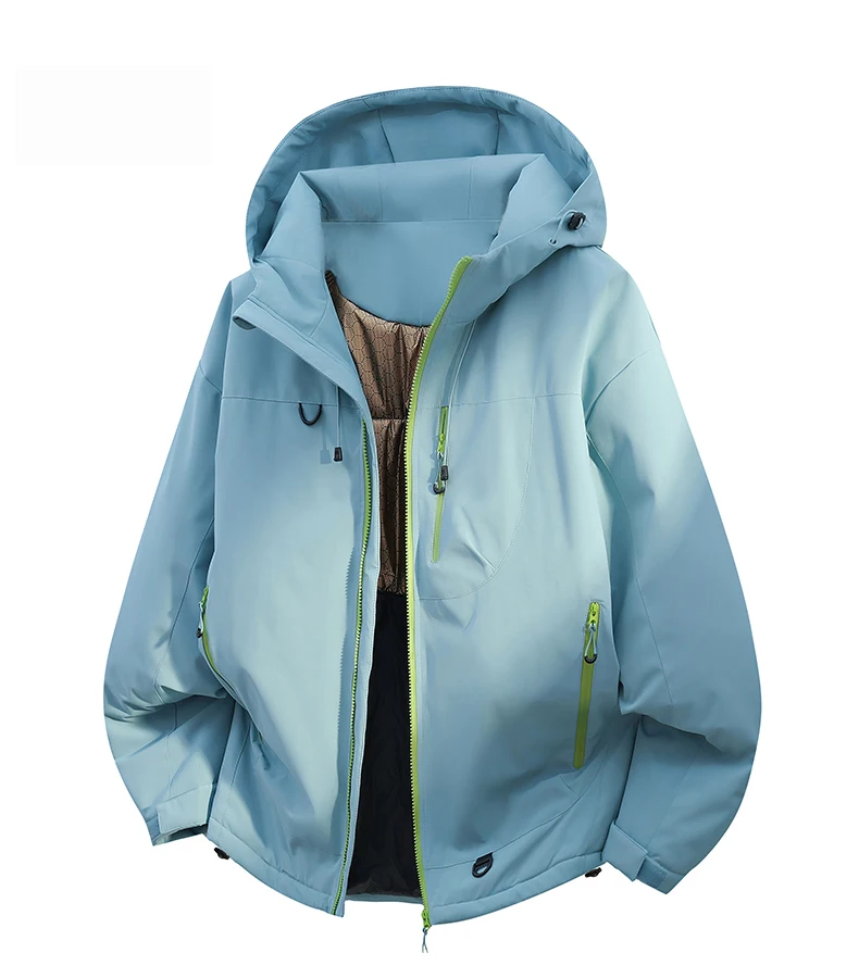Winter Jacket Thicker Warm Waterproof Windproof Warm Casual Sports Jacket Men Women Sport Hiking Running Hooded Casual Warm Coat