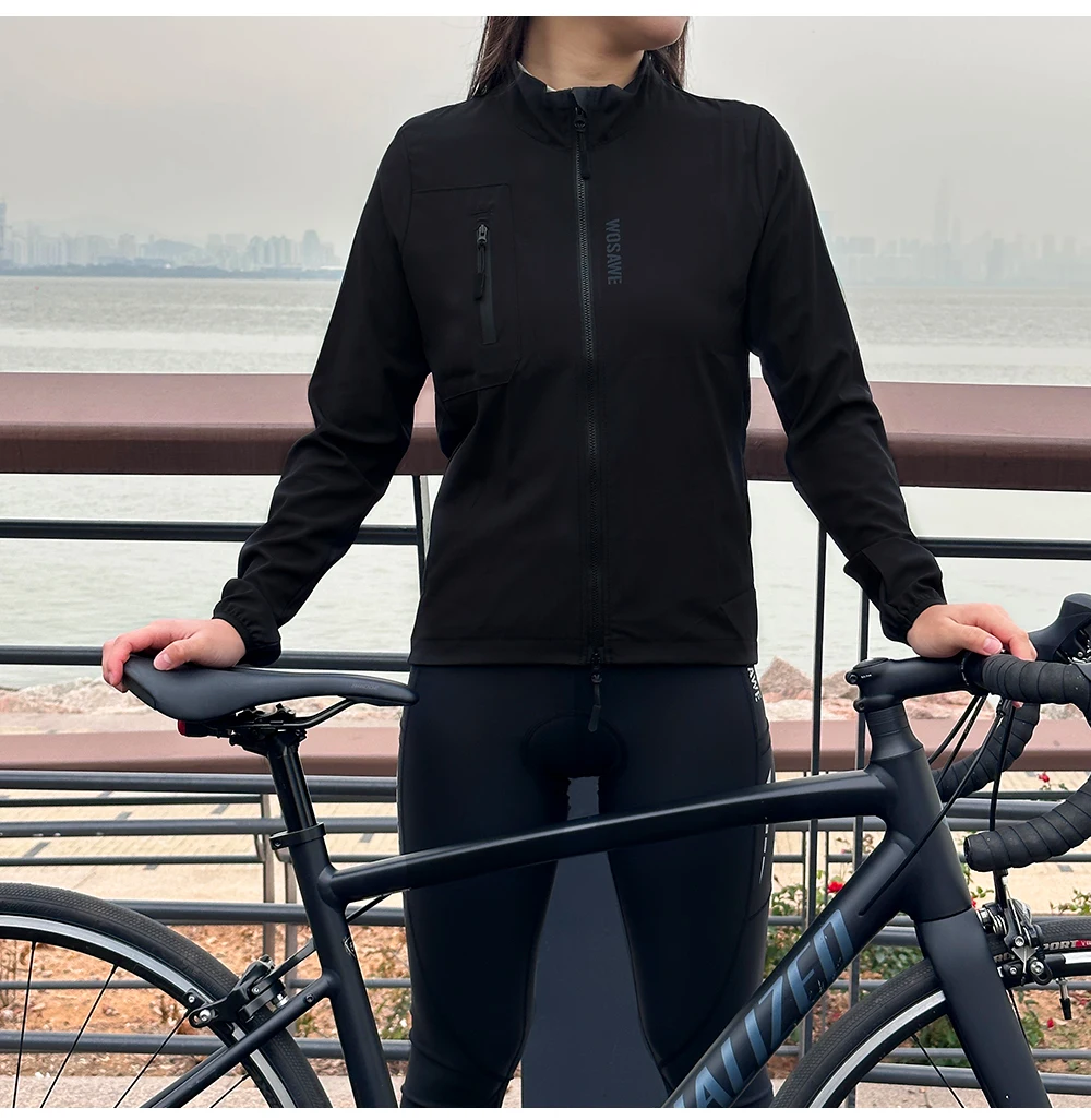 WOSAWE Women’s Cycling Jacket Waterproof Windbreaker Cycling Clothing Women Road Bike Jacket Sport Bicycle Coat