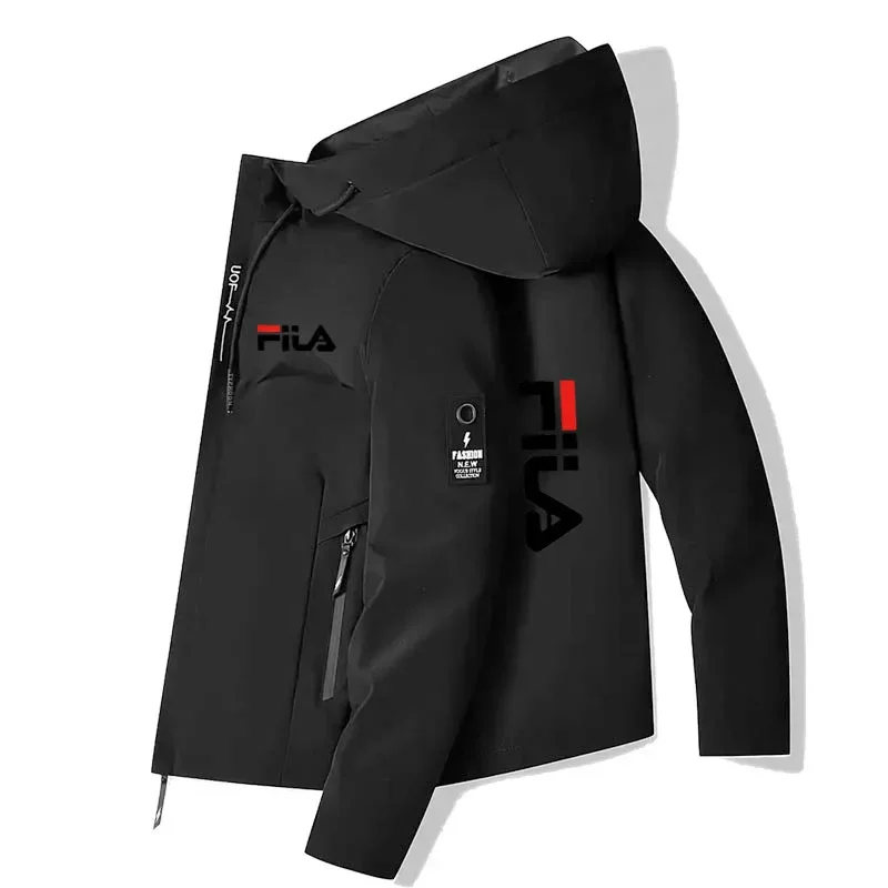 Spring and Autumn’s New Men’s Fashionable Casual Windproof and Sun-proof Zipper High-quality Hooded Outdoor Sports Jacket