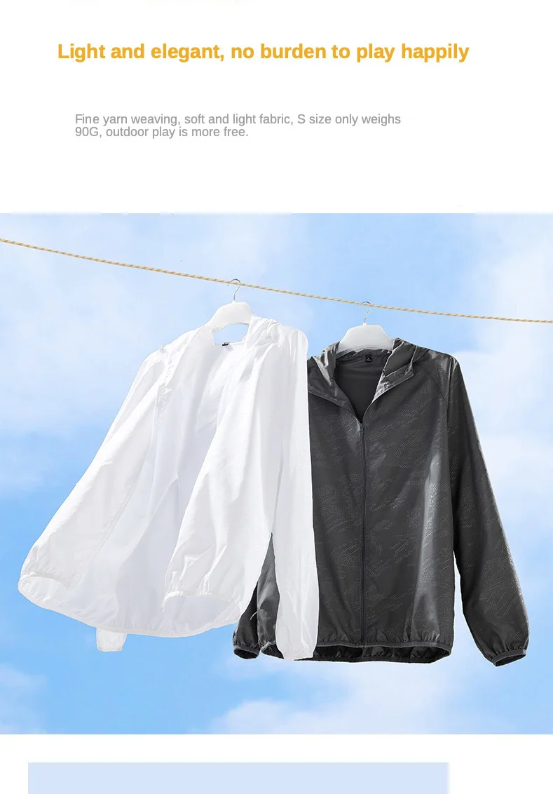 Camping Rain Coat Men Women Windbreaker Women Men’s Waterproof Jacket Sun Protect Clothing Fishing Rain Wind Breaker Jacket Men