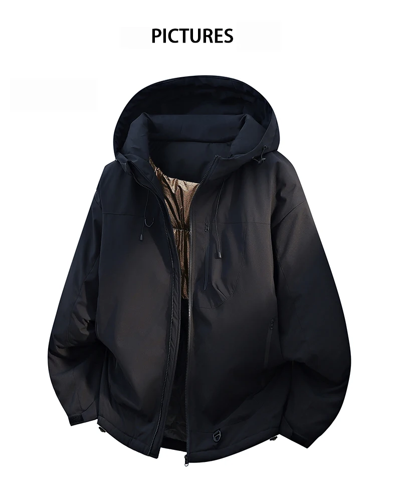 Winter Jacket Thicker Warm Waterproof Windproof Warm Casual Sports Jacket Men Women Sport Hiking Running Hooded Casual Warm Coat