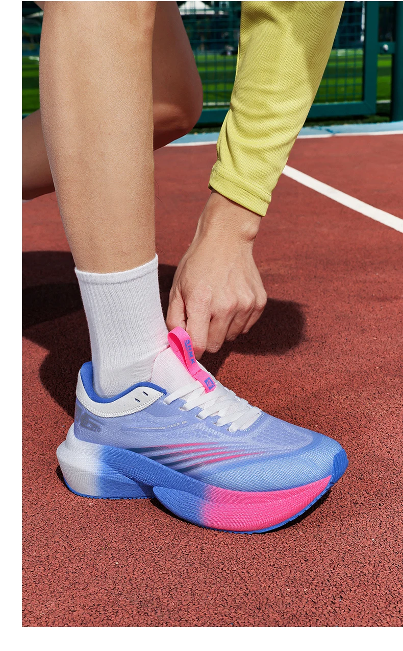 New Running Shoes Carbon Board Marathon Men Sports Breathable Lightweight Women’s Comfortable Athletic Nonskid Sneakers Casual