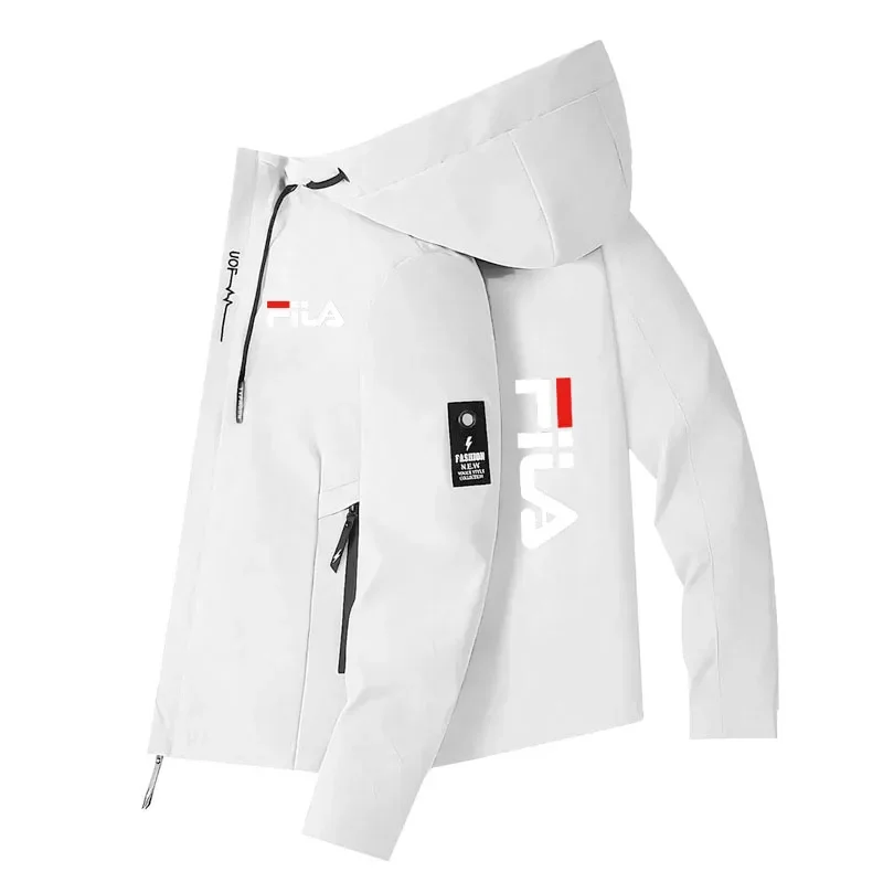 Spring and Autumn’s New Men’s Fashionable Casual Windproof and Sun-proof Zipper High-quality Hooded Outdoor Sports Jacket