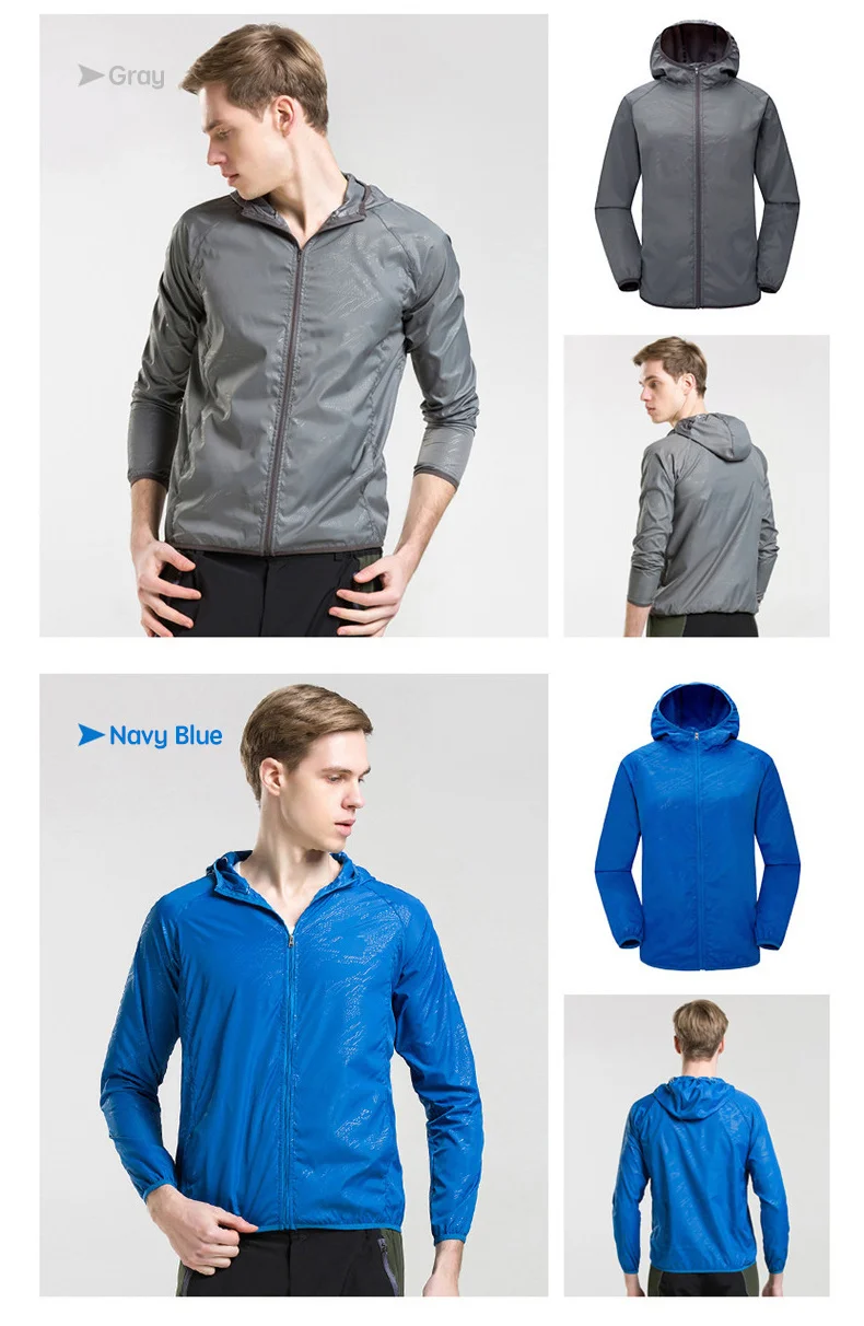 Camping Rain Coat Men Women Windbreaker Women Men’s Waterproof Jacket Sun Protect Clothing Fishing Rain Wind Breaker Jacket Men