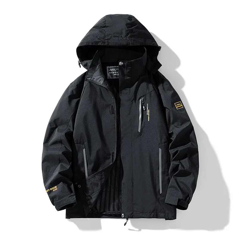Men’s Waterproof Hiking Jacket Large Size Windproof Windbreaker Camping Hunting Running Trekking Fishing Coat Men Outdoor
