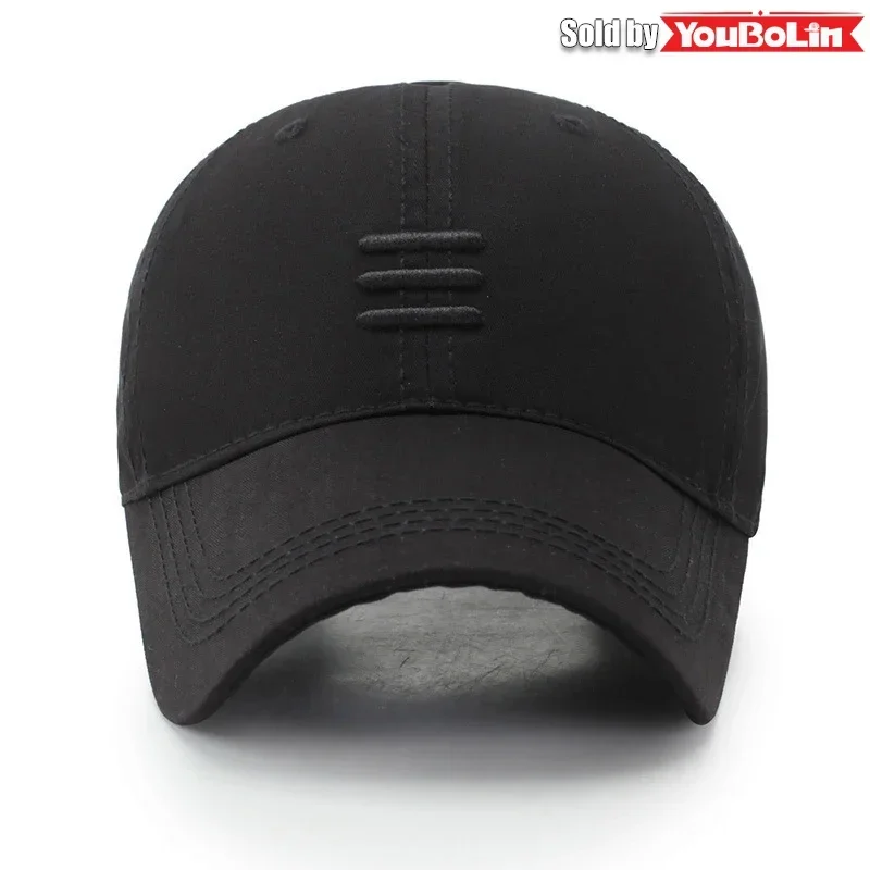 Hat baseball cap European and American fashion spring and autumn sun hat simple black summer leisure duckbill cap sports cap