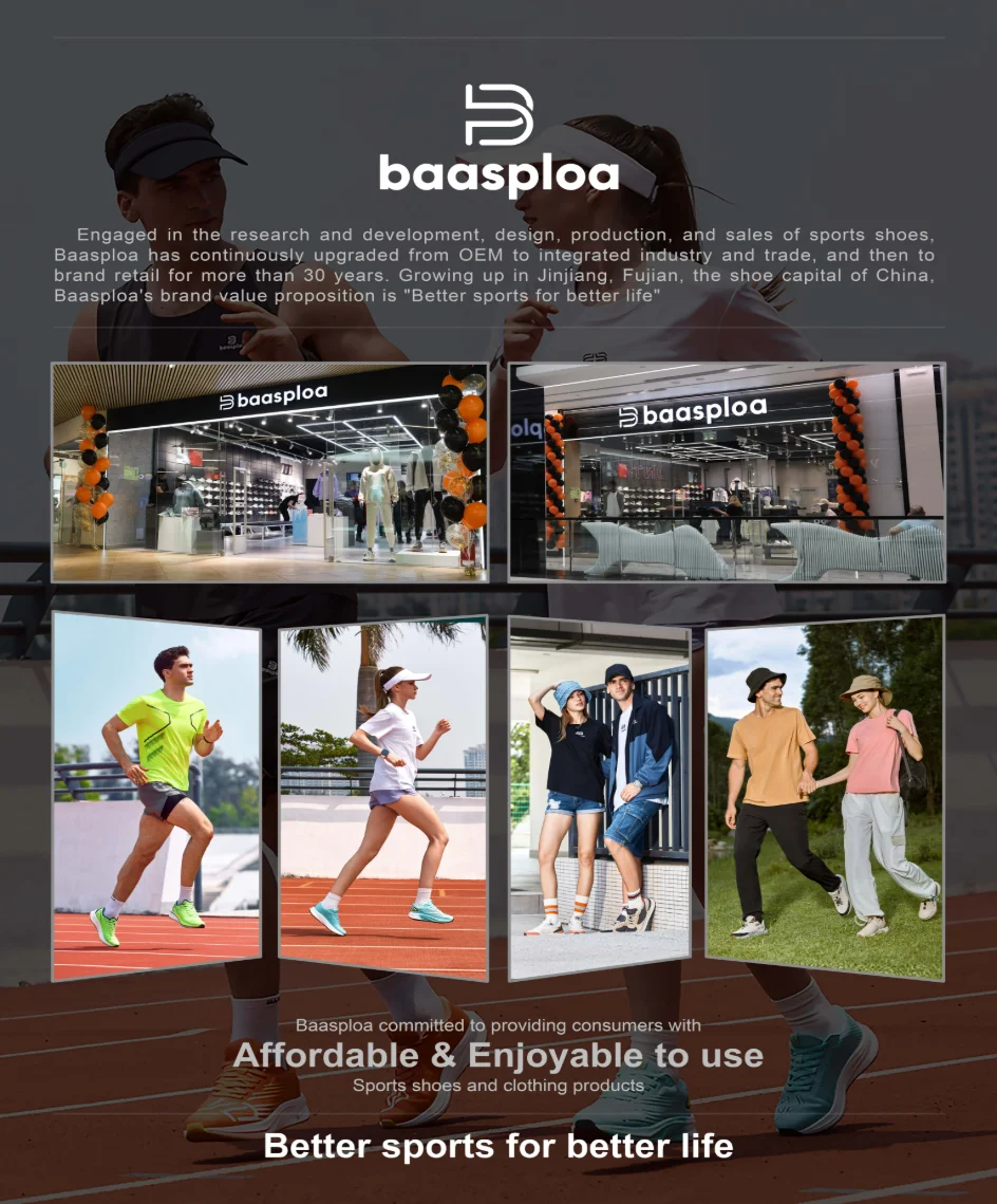 Baasploa Women Sports Shoes Outdoor Lightweight Breathable Jogging Sneakers Female Casual Mesh Anti-slip Lace Up Running Shoes