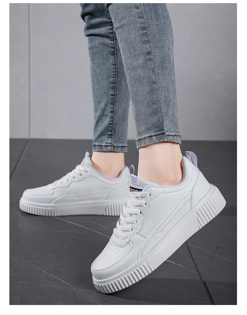 Fashion Women Casual Shoes Breathable Walking Flat Shoes Sneakers White Female Footwear Sports Running Outdoor Walking For Men