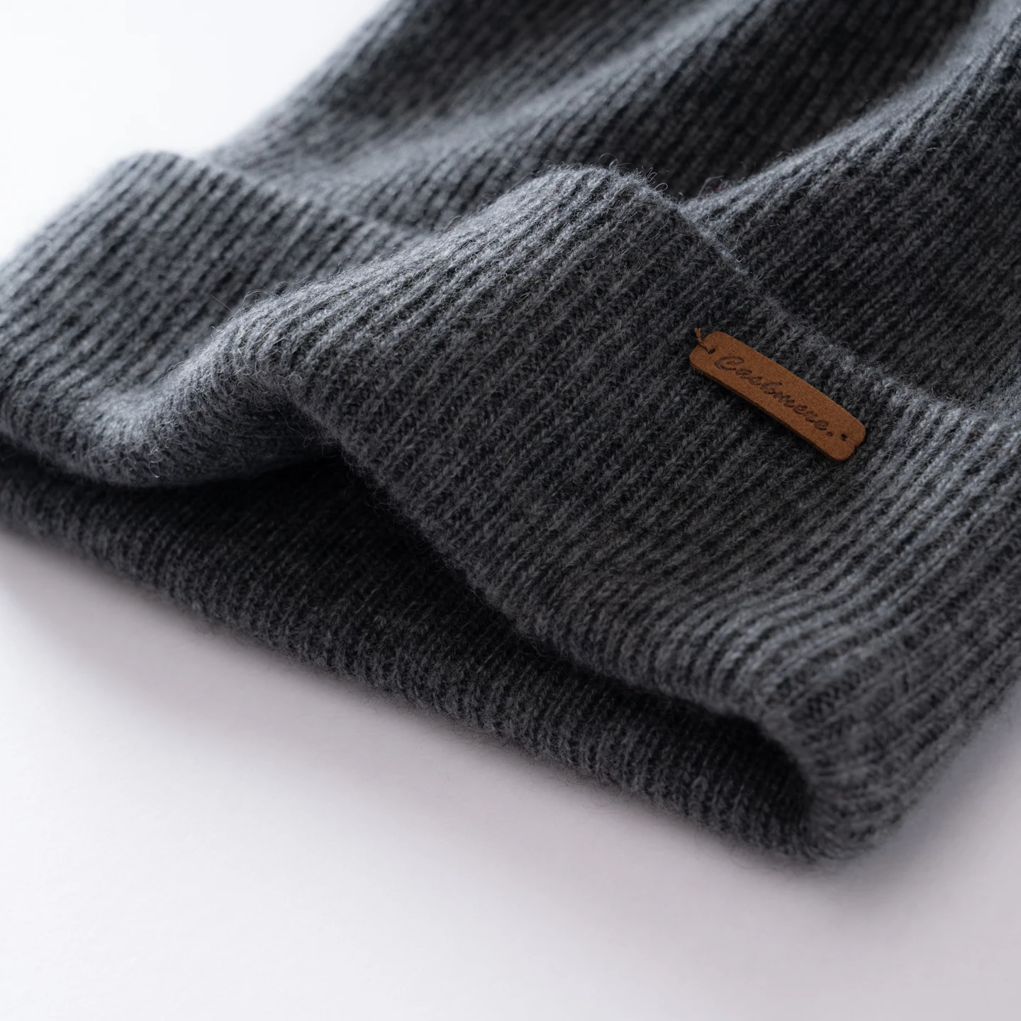 100% Cashmere Hat For Women Men Outdoor 2-Layer Thickened Warm Winter Hats Solid Caps Knit Seamless Beanie Hat Unisex